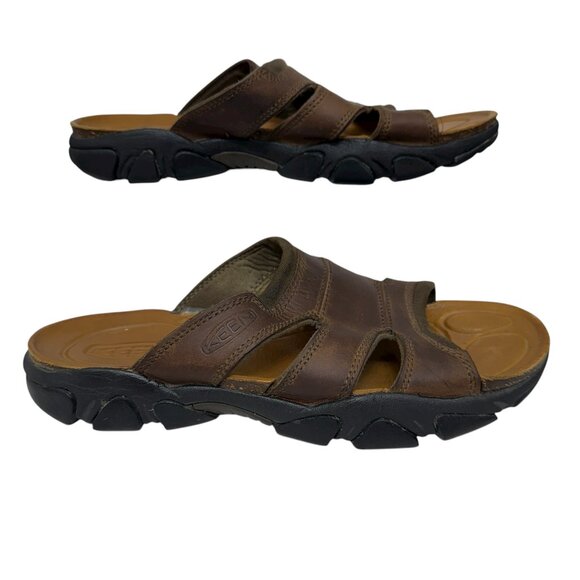 Keen Daytona II Nubuck Leather Slip On Men's Slide Slipper Sandal size 9.5 - Picture 1 of 8